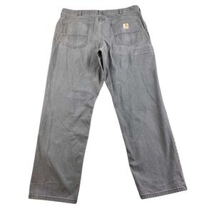 Carhartt Pants Men 40x32 Gray Rugged Flex Rigby Relaxed Stretch Workwear 102517